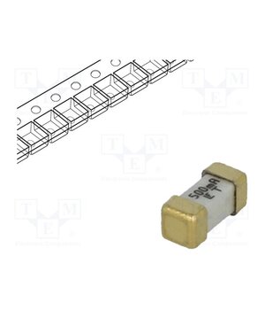 0449.500MR Fuse: fuse; 500mA; 125VAC; 125V; 125VDC; time-lag; ceramic; SMD; 449 adV4bwYxDmxbLxTCyhYtfLz0nk75O5RANI_pri08RSw