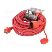 W-97092 Extension lead; 3G1.5mm2; 25m; rubber; red; Sockets no: 1; 16A VdZ4QjEdyzcdjPABEquxh2z9bQvcYGueXXbH_Du-qmc