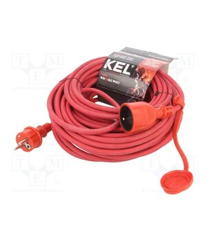 W-97092 Extension lead; 3G1.5mm2; 25m; rubber; red; Sockets no: 1; 16A VdZ4QjEdyzcdjPABEquxh2z9bQvcYGueXXbH_Du-qmc