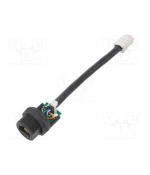 RCP-5SPFFP-SCM7B10 Adapter cable; 0.1m; PIN: 8; Cat: 5e; plastic; 8p8c; IP67; straight aD6xnKwvJmCpjYePt7gD_0ShEpW3UhqnXFzlkLPhKBE