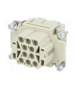 09320103101 Connector: HDC; contact insert; female; 16A; 500V; Han® EE; PIN: 10 hDHwA7RdLrywfrsp_FCPwgbo4eXs2_JZtxKSE4SNTZU