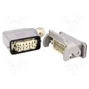 10200100000 Connector: HDC; male + female; 16A; 250V; Han Kit; PIN: 10; 10+PE 7q6DOLcgn4otsLHLGTZJG3RLniwPyYsLYzcbdboxZuc