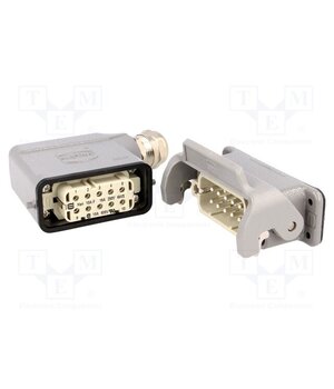 10200100000 Connector: HDC; male + female; 16A; 250V; Han Kit; PIN: 10; 10+PE 7q6DOLcgn4otsLHLGTZJG3RLniwPyYsLYzcbdboxZuc