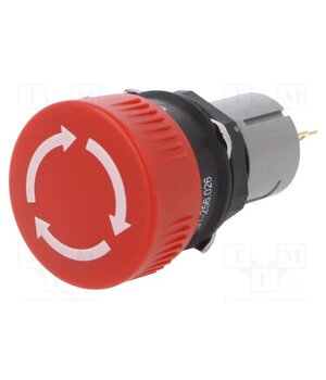 51-256.026 Switch: emergency stop; 16mm; Stabl.pos: 2; NC; red; none; IP65; 51 5VanfTAfoYpd8cMe88gJw4qFMUi3EZvd6gwdafn2ZOw