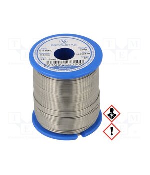 BROFIL 60 B2.1 0,8 MM 250 G Tin; lead-based; Sn60Pb40; 0.8mm; 0.25kg; reel; 183÷190°C 0miWMQhe3Q8ZNutlM-P1bg-WNPkxxLVR5cgF0i6JnJM