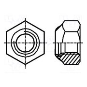B10/BN161 Nut; hexagonal; M10; 1.5; steel; Plating: zinc; 17mm; BN 161; DIN 985 XGMD31uNp6JoeXPxp2hYQhBwnDGRPt3tICA3QvIG1Fs