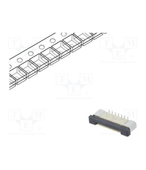 DS1020-08-14VBT11-R Connector: FFC/FPC; tinned; SMT; 500mA; 50V; PIN: 14; 500um; vertical PKmTrtlk5FTQxtTCIOHhto1t3kLOH44wxWjs93aqzSM