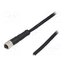 PXPTPU05FBF04ACL010PUR Connector: M5; plug; female; cables; PIN: 4; 1A; straight; IP67; 60V E8Gtzz6Ms6xxsftFPQu31BRQmQizQZRKnfEv7WriB00