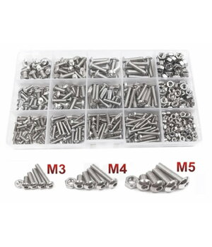 BOLTU KOMPLEKTS M3 M4 M5, 500 gab., A2 nerūsējošais tērauds

 ITR1051.jpg