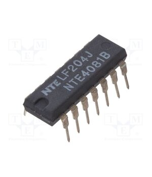 NTE4081B IC: digital; AND; Ch: 4; IN: 2; CMOS; THT; DIP14; 3÷18VDC; -55÷125°C tyxaVj1pS2MKPVpQ5ITiL0nbs4stybpPRcVdwGMZ8ys