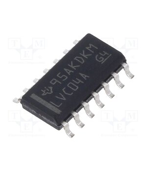 SN74LVC04AD IC: digital; NOT; Ch: 6; CMOS; SMD; SO14; 1.65÷3.6VDC; -40÷125°C; tube 7vEXWI7tpcq3Rigzjj0OmZEB8-X-kKzfwpRvH7Wi6C0