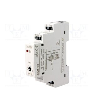 ASM-02 Staircase timer; for DIN rail mounting; 230VAC; SPST-NO; IP20 EN-URQN14LyBJ8xZv-MfuouUewnW-3dtnI1gcP1NEaM