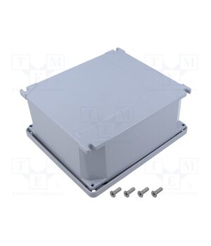 653.03 Enclosure: multipurpose; X: 168mm; Y: 192mm; Z: 80mm; ALUBOX; grey Qz6AlHmo5FMYE3QYzJ-bKMYWnkyM2rP2EoKFhJPVZXU