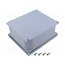 653.03 Enclosure: multipurpose; X: 168mm; Y: 192mm; Z: 80mm; ALUBOX; grey Qz6AlHmo5FMYE3QYzJ-bKMYWnkyM2rP2EoKFhJPVZXU