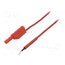 AL 8321 / ZPK / 1 / 50 / RT Test lead; 19A; probe tip,banana plug 4mm; Len: 0.5m; red DNyZkFJOp88EcsV5NwARO0IkPQTZSwYgFkP73Rx3erg