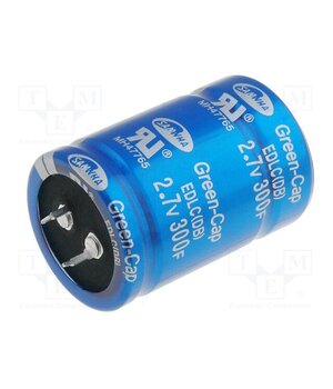 DB5U307W35050HA Supercapacitor; SNAP-IN; 300F; 2.7VDC; 0÷20%; Body dim: Ø35x50mm aEQ9567f0yAjXZx_Wa1wZPh86EAme571wuCOkno2gyA
