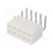 39-30-0100 Connector: wire-board; socket; male; PIN: 10; Mini-Fit Jr; 13A; THT u0dqQI5A0kgXaHB_VugFpEiAMVWMY6wmPSetGphrZ9Y