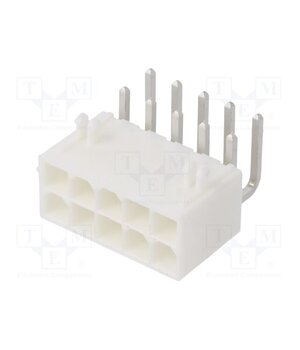 39-30-0100 Connector: wire-board; socket; male; PIN: 10; Mini-Fit Jr; 13A; THT u0dqQI5A0kgXaHB_VugFpEiAMVWMY6wmPSetGphrZ9Y