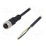 AB-C5-2,0PUR-M12FS Cable: for sensors/automation; M12; PIN: 5; straight; 2m; plug; 4A R_hJr42_UPF-IxhX3Uz9mYnDpQtmZMQCkD8O5QB6Reg