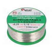 SN99CU07AG03-1.1.3/0.25MM 100G Tin; lead free; Sn99Cu0,7Ag0,3; 0.25mm; 100g; reel; 216÷227°C; 3% E2tgqRVFqsanzI-vcrFsWzYM1t-zpeA2uNcw_ubqSYM