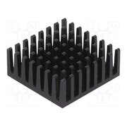 658-45AB Heatsink: extruded; grilled; BGA; black; L: 27.9mm; W: 27.9mm; 658 pZl735Ety39nxcHZ2rAo8oVm74efliIwviulF4igYGo