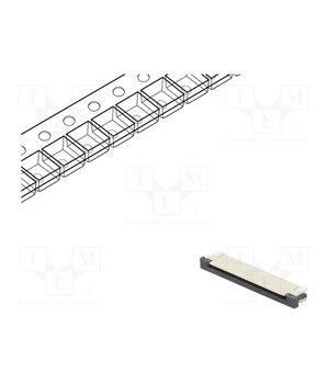 DS1020-07-20VBT1B-R Connector: FFC/FPC; SMT; PIN: 20; Contacts: copper; tinned; 1mm; ZIF L2-NRFzkPUZlfoKBzHnU-CHdmIt6zeDFLLpU1feFPUg