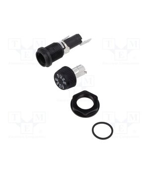 BK-HTB-22I-R Fuse holder with cover; 6.3x32mm; 20A; on panel; black; HTB 05X-Dnm2fz_1HheXlK6wdHVRLbtjWGU4EXsK3y-UTmA