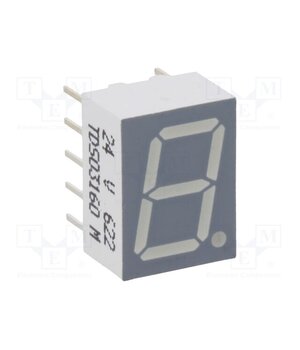 TDSO3160 Display: LED; 7-segment; 10mm; 0.39"; No.char: 1; orange-red; 2÷3V e36tdqn5a2sVzRgWl_jiXukpLPSIMptMfQrcXxtKcdM