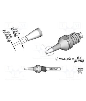 D530001 Tip: for desoldering irons; 1.4x0.6mm sd5ObZmKHVqdCCmMHOJ5sUjB1Ac8qhhu_5kFCkdTEKs