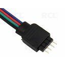 LED RGB juostos jungties kištukas 4pin su 100mm laidu, 12-24VDC PLDJX13K.jpg
