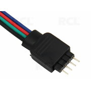 4-pin vīriešu savienotājs RGB LED sloksnei un Neon Flex, 12V/ 24V, ar 100 mm pagarinājuma kabeli

 PLDJX13K.jpg
