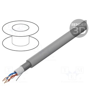 C287 GREY Wire: microphone cable; 2x2x0.22mm2; grey; OFC; -15÷70°C qstunYrMnevbFqROlFyQRQGsQ8athwIozqiJKrTkuN0