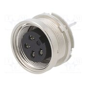 09 0312 290 04 Connector: M16; socket; female; PIN: 4; 6A; 150V; THT; straight; IP40 nhxJiWGrYY90zNwyQxi4YVCgjKauaBcifusRc9KCZjk