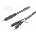 CABLE 2xRCA <-> 3.5mm(P) 5m
