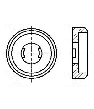 1388436 Washer; round,specialist; M5; D=12.7mm; h=3.4mm; polyamide wmG-kfc2h0gxCH4lkk_0sDzprRiAlwdG77Q6eJynwlM