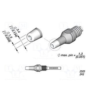 D530005 Tip: for desoldering irons; 3.4x1.5mm cpBVTKWmVC6fr0w61vRxgkbdBVmNqES4aljxLfSEaFM