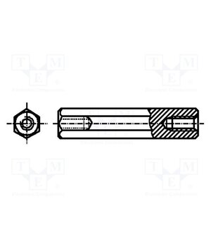 116X29 Screwed spacer sleeve; 29mm; Int.thread: M4; hexagonal; brass cJRK0lJEIA5qGdSjxry1Sk6O8DT4S_Q7g146BN1tWmg