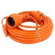 W-97520 Extension lead; 3G1.5mm2; 15m; PVC; orange; Sockets no: 1; 16A RzcYshABqUUuK77SUU4WuJsHgczBL7CE71yJcB0Z9Bg