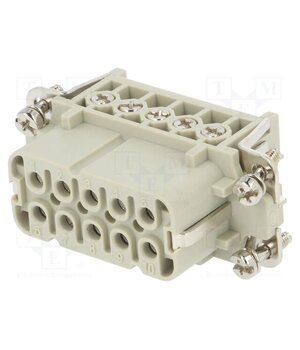 HA-010-F Connector: HDC; contact insert; female; HA; PIN: 10; 16A; 250V; 10+PE aAMGjSpDxSm40M3uK22nJslsX12XMal4Kn1qwPQ8rYI