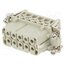 HA-010-F Connector: HDC; contact insert; female; HA; PIN: 10; 16A; 250V; 10+PE aAMGjSpDxSm40M3uK22nJslsX12XMal4Kn1qwPQ8rYI