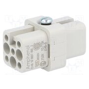 C14610B0070002 Connector: HDC; contact insert; female; 400V; PIN: 8; 7+PE; size A3 hlfZ_GoPz2z95GdMD8Yy5jOsIv7EveRDawGaYZGi91I