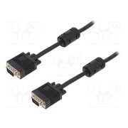 AK-310103-050-S Cable; D-Sub 15pin HD plug,both sides; black; 5m; Core: Cu; 28AWG uF2sTPnuvW64zrnF6lkEcpaDVaSc7gKyJLJH6VK7zZ8