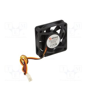 AK-6015MS Fan: DC; axial; 12VDC; 60x60x15mm; 32.7dBA; EBR; 4300rpm; 2.55mmH2O X5iPDwIKNeglsIkN3eSXVGMtFguQHy0KpiPY1IsHVz0