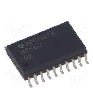 SN74HC563DWR IC: digital; D-latch transparent; Ch: 8; 2÷6VDC; SMD; SO20-W; HC 9_hZgugOVG5DWgx6udTg_iZ3W7an6Aui_L_4kAvZs6I
