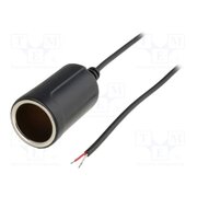 A13-23A Car lighter socket; cables; 2000mm; Sup.volt: 7÷12VDC; 5A; black a4V5L0coy3cFO1oEF8cfKt3m0X3QLCuw41_7SE77OV4