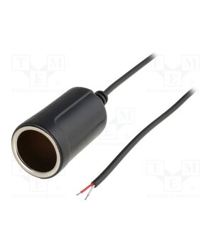A13-23A Car lighter socket; cables; 2000mm; Sup.volt: 7÷12VDC; 5A; black a4V5L0coy3cFO1oEF8cfKt3m0X3QLCuw41_7SE77OV4