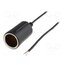 A13-23A Car lighter socket; cables; 2000mm; Sup.volt: 7÷12VDC; 5A; black a4V5L0coy3cFO1oEF8cfKt3m0X3QLCuw41_7SE77OV4