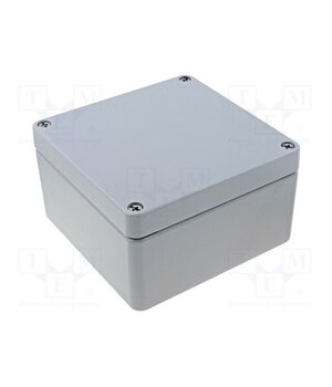 RJ15 Enclosure: multipurpose; X: 160mm; Y: 160mm; Z: 90mm; ALUEIN-RJ; grey EQGOsygX4tue0Jmb4GRPr01uKsGvz3R8dzECQkEBsvI