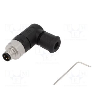 21023593301 Connector: M8; male; PIN: 3; 4A; 60V; IP67; angled 90°; for cable mVT2JVl-22AKiGJAG11J9smGcOO93kFC1s7HXqnpaGc