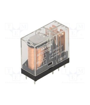 AP2CD02400G Relay: electromagnetic power; DPDT; Ucoil: 24VDC; 5A; AP; PCB; 1.1kΩ WAzbmSkfAWMjohPhS6smZktbbnk6Cj4B70_W0_B9bJY